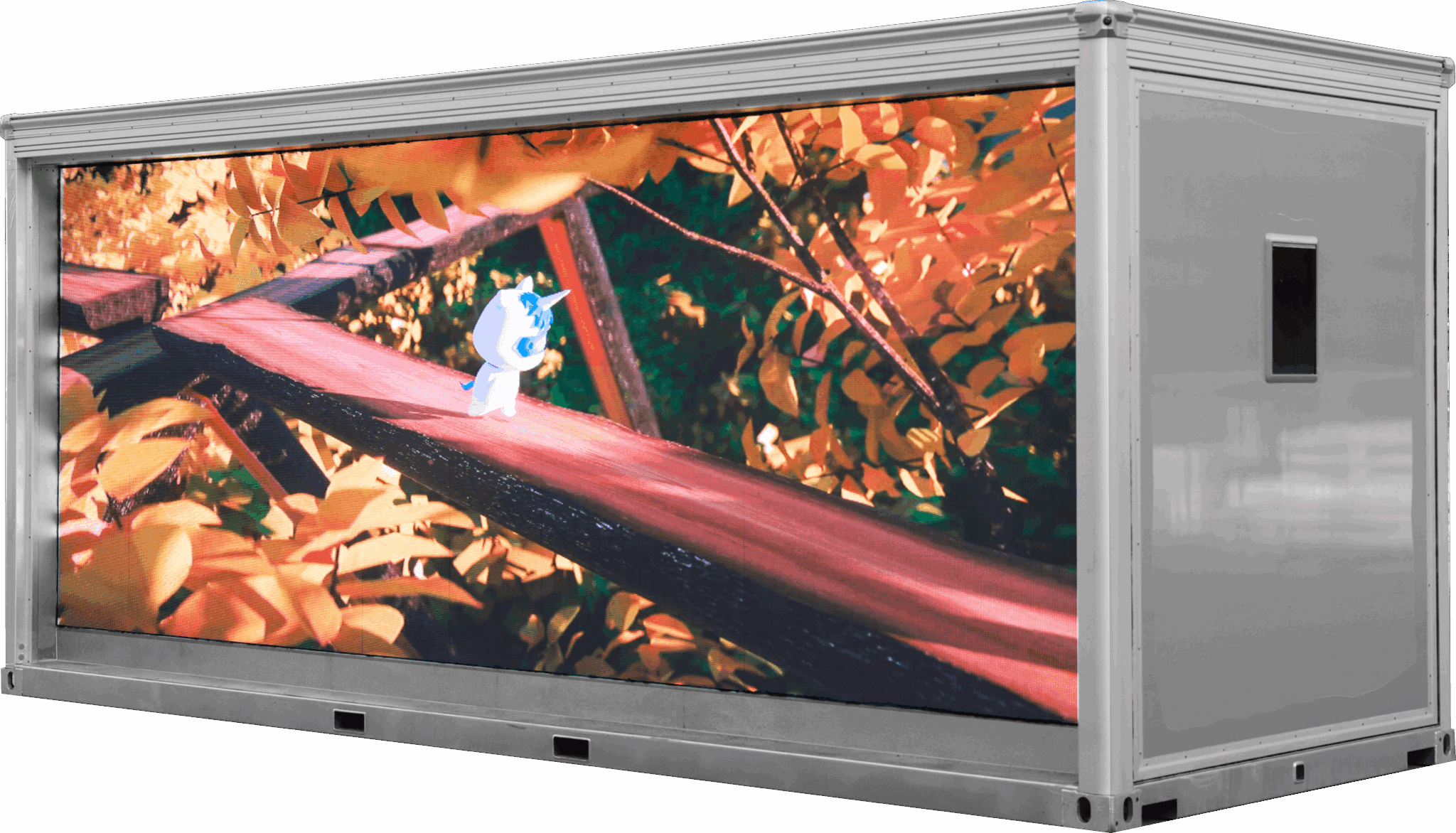 19-foot LED with autumn scene