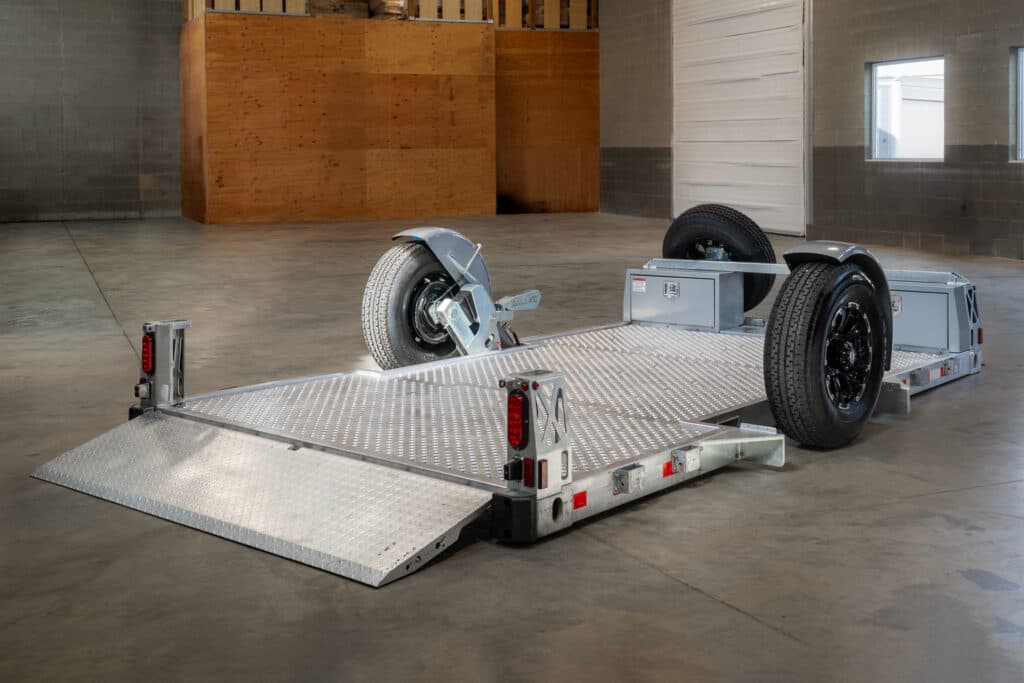13' flatbed on ground