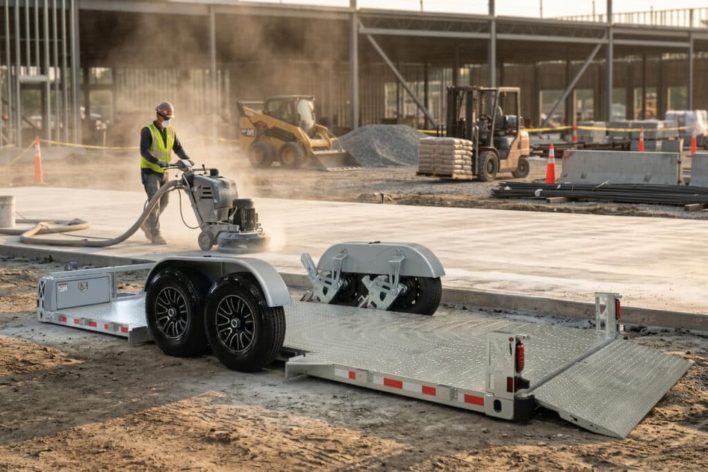 Moving Concrete Grinders: Stop High-Centering & Damage