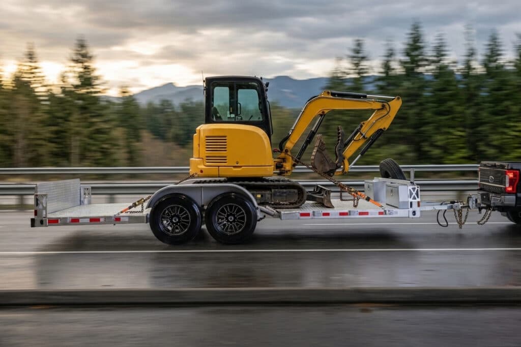 Hauling Heavy Equipment at Highway Speeds