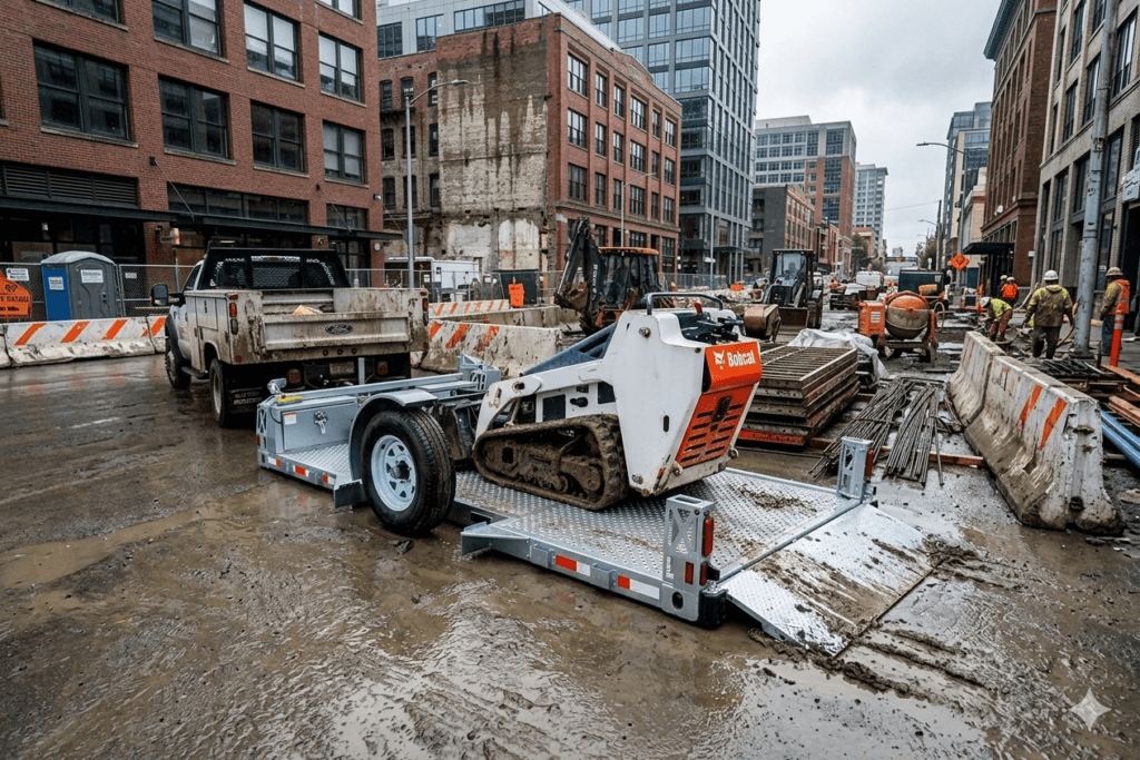 Optimizing Daily Equipment Moves on Active Construction Sites
