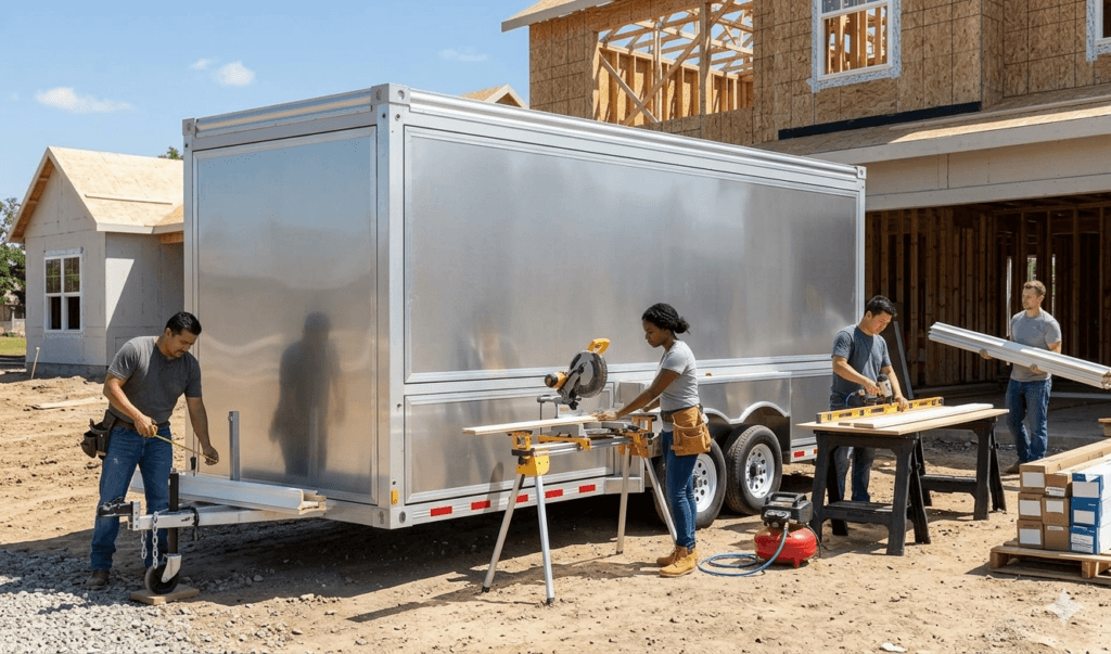 Secure Job Site Trailers for Finish Carpenters