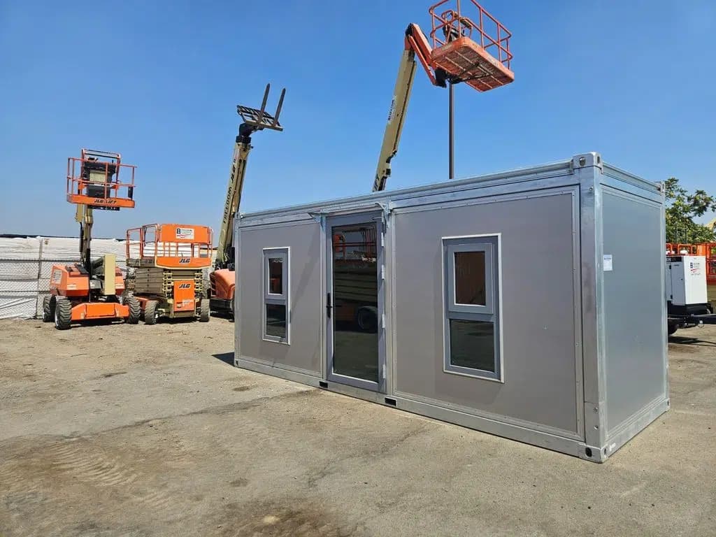 Solving Short Term Space Problems - Modular Office in a Yard