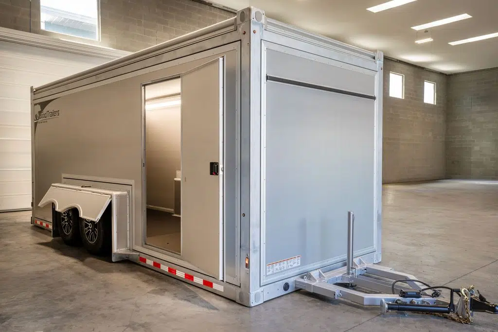 Easy Loading Enclosed Trailer - GT19HD with man door open