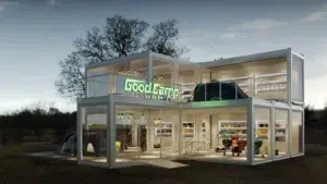Good Modular Structures combined to form the Good Camping Store.