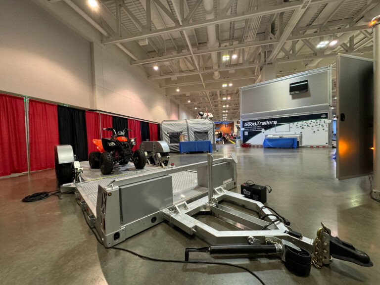 An image of a Good MFG™ trade show booth.