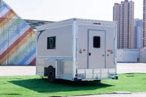 13' Concession Trailer, closed and ready to haul