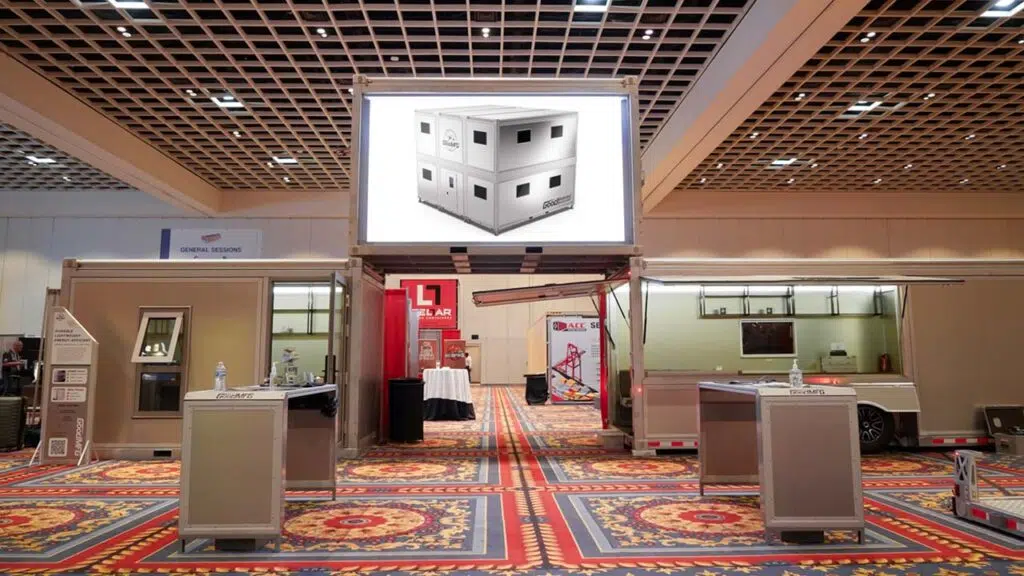 13' LED display at NPSA trade show