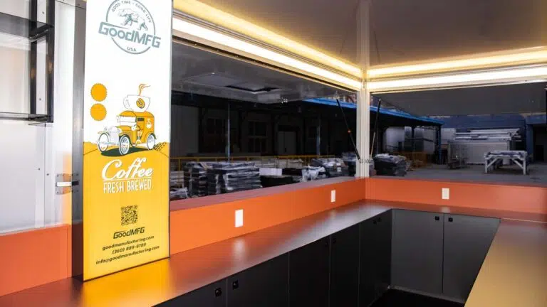 Interior of 19' concession trailer