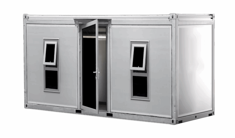 19' center door studio shed