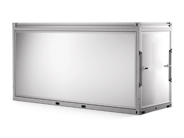 19' basic modular storage unit, silver
