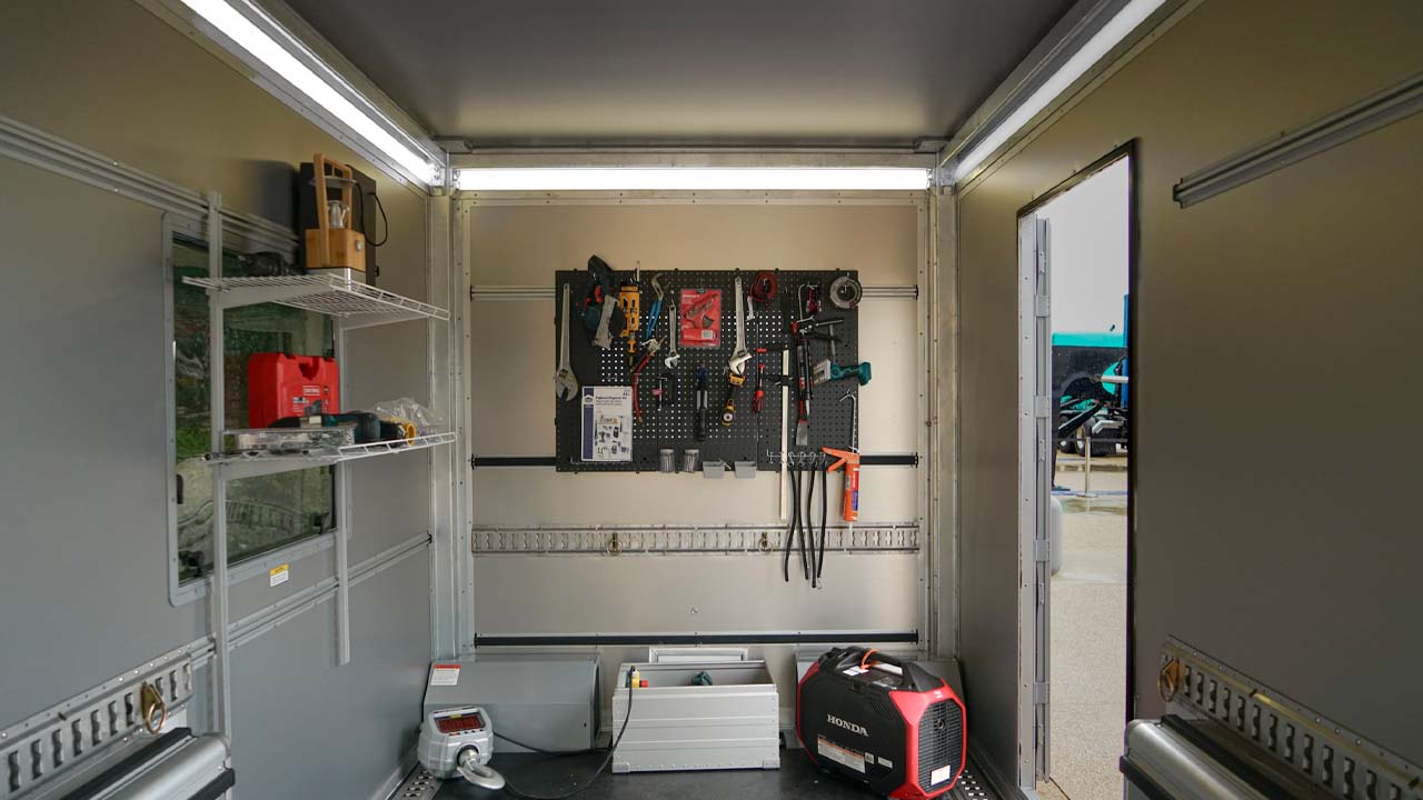 T-slotting shelving and peg boards