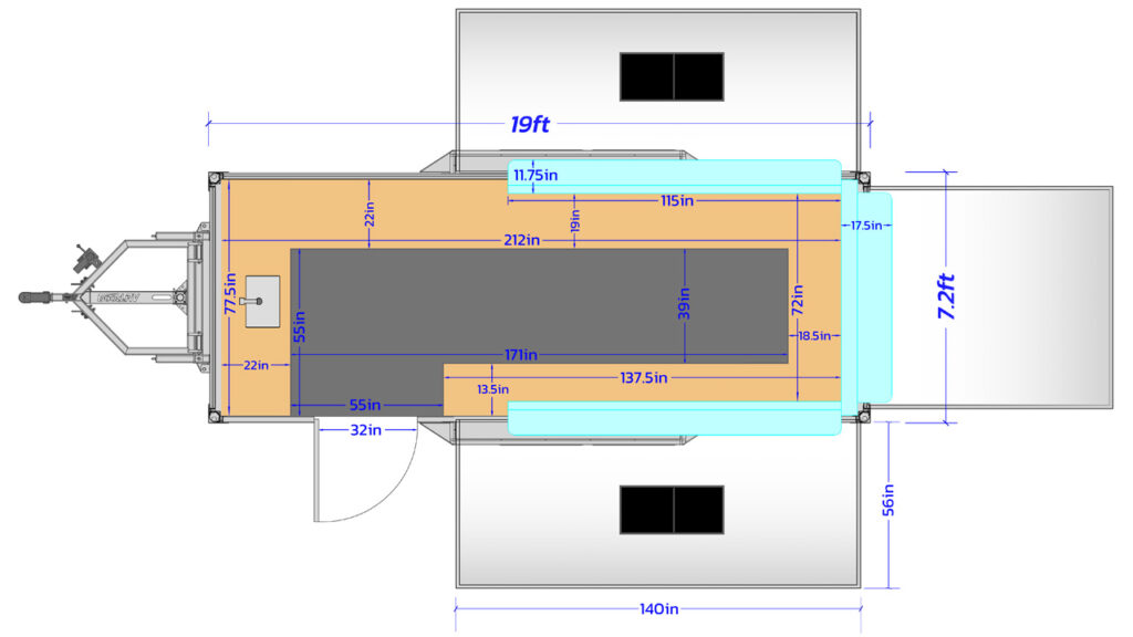 GT19AL-C drawing with dimensions