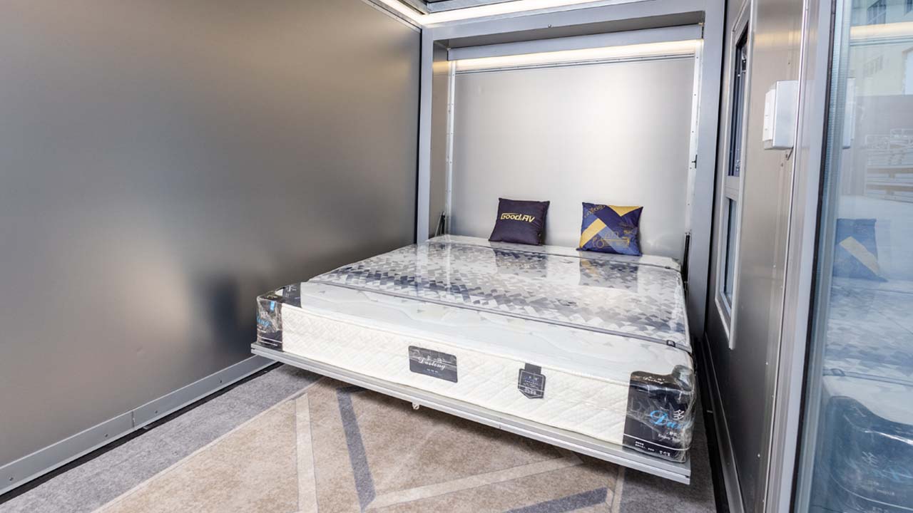 Murphy bed in a modular structure