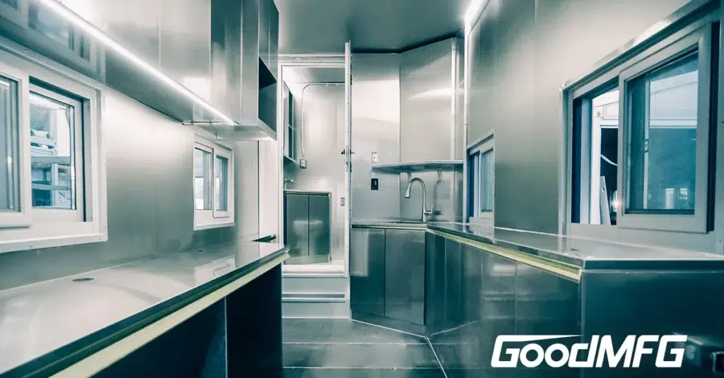 Interior, field research lab built with Good Modular Structures