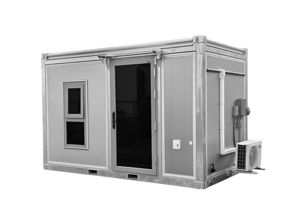 GM13HD-S 13' studio shed with center door.