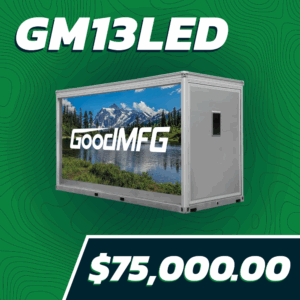 The GM13LED 13' modular structure with built-in LED screens for $75,000